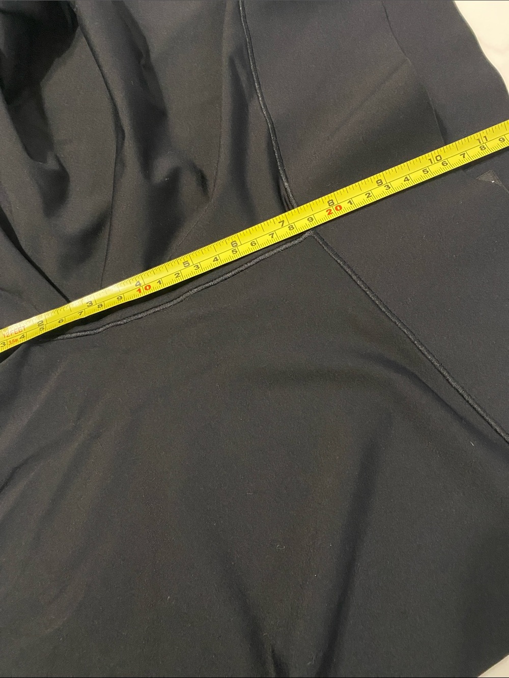PINK Victoria's Secret Ultimate Black Capri Leggings with Logo Panel Woman Large - Picture 8 of 9